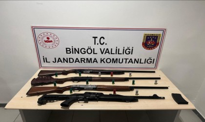 Bingölde 4 adet av tüfeği ele geçirildi