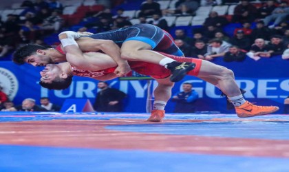 Büyükler Grekoromen Türkiye Güreş Şampiyonasının ilk günü sona erdi