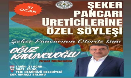 Demirözünde şeker pancarı üreticilerine yönelik söyleşi düzenlenecek