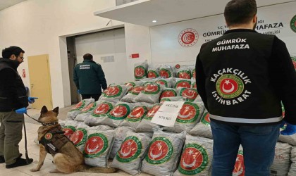 Edirnede tırda 870 kilo skunk ele geçirildi