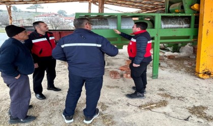 Emette selektör makinelerinin çalışması yerinde incelendi