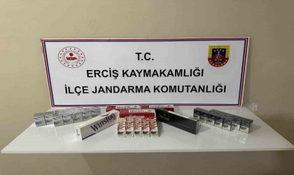 Ercişte kaçak sigara operasyonu