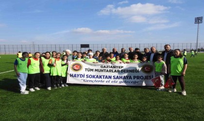 Gaziantepte Haydi sokaktan sahaya projesi ile geleceğin futbolcuları yetiştirilecek