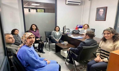 Germencik Kaymakamı Doğru, SYDV Müdürü Beydağdan çalışmalar hakkında bilgi aldı