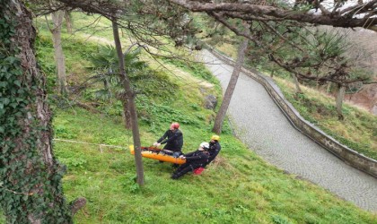 Giresun Kalesinde arama-kurtarma eğitim gerçekleştirildi