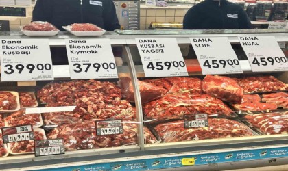 İstanbulda bazı marketlerde et fiyatları Ramazan ayı boyunca sabitlendi