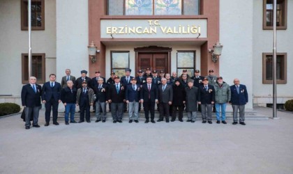 Kahraman gaziler Erzincanda misafir edildi