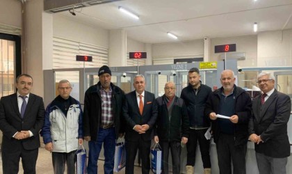 Karamanda yeni yılın ilk vergisini ödeyenlere sürpriz