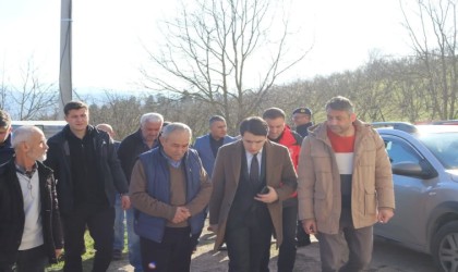 Kaymakam Doğancı yangın yerinde incelemede bulundu
