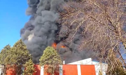 Kırklarelinde fabrikada yangın: Dumanlar gökyüzünü kapladı