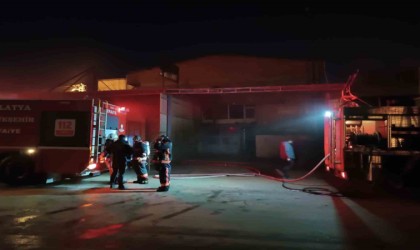 Malatyada işyeri yangını