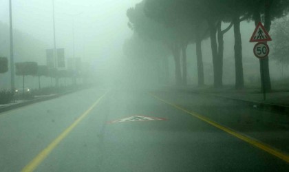 Muğlada sis etkili oldu