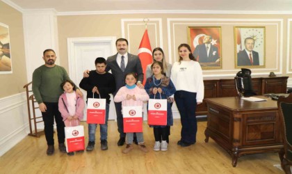 Özel öğrenciler Kaymakam Karaliyi ziyaret etti