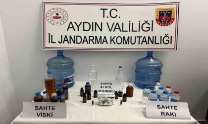 Sahte alkol üretip piyasaya sürüyordu, jandarmaya takıldı