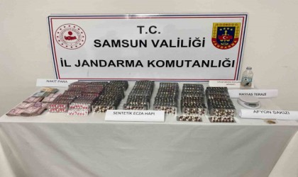Samsunda 4 bin 555 adet hapla yakalanan şahıs tutuklandı