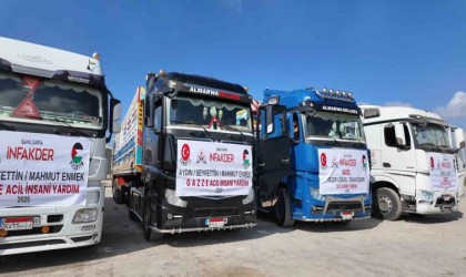 Şanlıurfadan Gazzeye 12 tır yardım