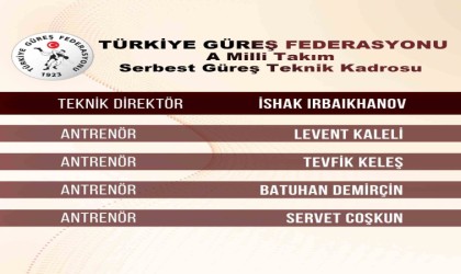 Serbest güreşte A Milli Takım teknik kadrosu açıklandı