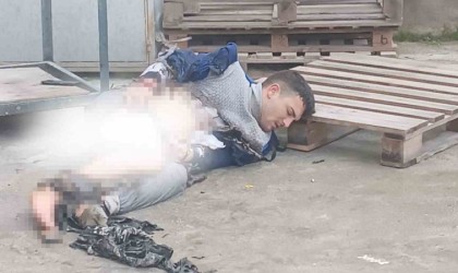 Sobaya tiner döktü, yaralandı