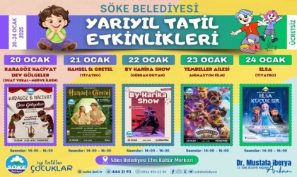 Sökede çocuklar yarıyıl tatilinde etkinliklerle buluşacak