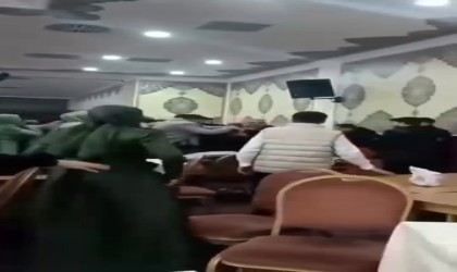 Takı töreni erkene alınmak istenildi, ortalık savaş alanına döndü