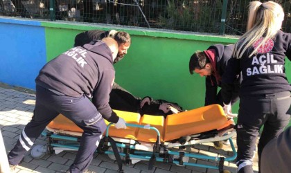 Tekirdağda alkollü şahıs kaldırıma yığıldı