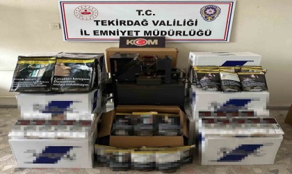 Tekirdağda kaçak tütün operasyonuna 8 gözaltı