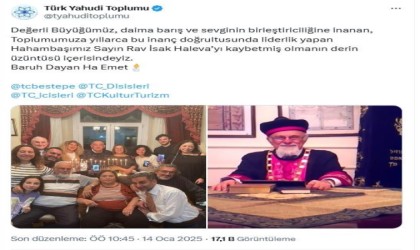 Türkiye Musevileri Hahambaşı Rav İsak Haleva hayatını kaybetti
