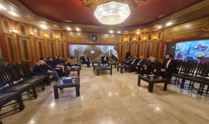 Türkiyenin Şam Büyükelçiliği Geçici Maslahatgüzarı Köroğlu ve Halep Başkonsolosu Cengiz, Halep Valisi Garib ile görüştü