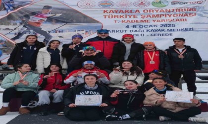 Vanlı sporcular kayakla oryantiringde 14 madalya kazandı
