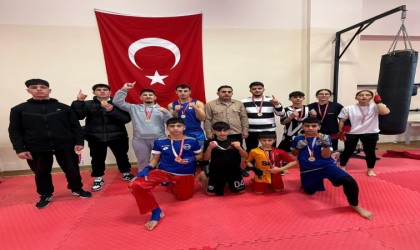 Wushu-KickBox takımından 9 altın ve 2 gümüş madalya
