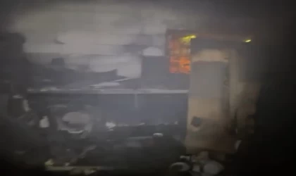 3 çocuklu annenin yaşadığı ev yandı