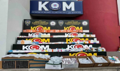 Adana’da yasa dışı ilaç operasyonu: Binlerce tıbbi ürün ele geçirildi