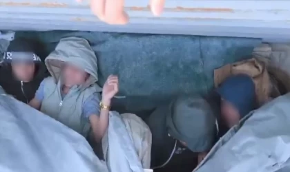 Amasya’da tırda 10 kaçak göçmen yakalandı