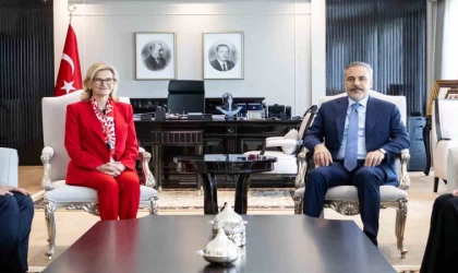 Bakan Fidan, Uluslararası Telekomünikasyon Birliği Genel Sekreteri Bogdan-Martin’i kabul etti