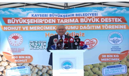 Başkan Büyükkılıç’tan üreticiye 11,5 milyon TL’lik 238 ton tohum desteği