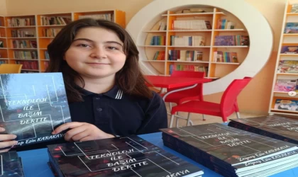 Beşinci sınıf öğrencisi, yazdığı kitapla teknoloji bağımlılığına dikkat çekti