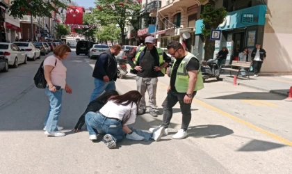 Bilecik’te kontrolden çıkan motosiklet devrildi, sürücüsü yaralandı