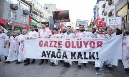 Bursa’da Filistin’e destek yürüyüşü