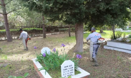 Büyükşehir’den mezarlıklarda bakım onarım çalışması