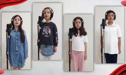 Çocuk korosundan ”Türk Çocuklarının Sesi” klibi