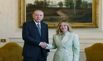 Cumhurbaşkanı Erdoğan, İtalya Başbakanı Meloni ile görüştü