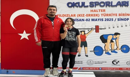 Denizlili genç halterci Türkiye şampiyonu oldu