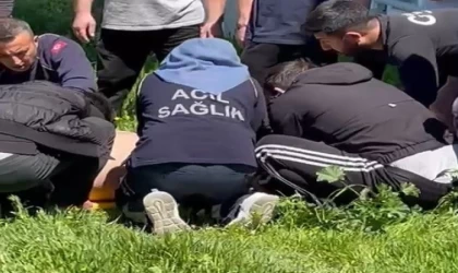 Deprem anında panikle 3. kattan atlayan bir kişi ağır yaralandı