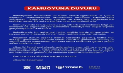 Direk danslı 23 Nisan gösterisi soruşturmalık oldu