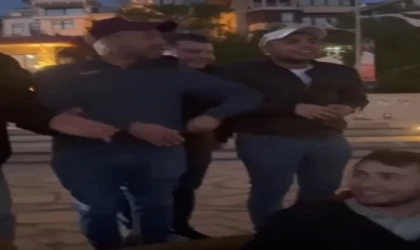 Elazığsporlu taraftarlar Kız Kulesine karşı ”Kar mı Yağmış Şu Harput’un Başına” türküsünü söyledi