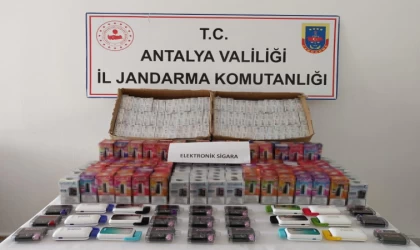 Gazipaşa’da 850 adet kaçak elektronik sigara ele geçirildi