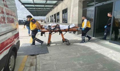 İnşaattan düşen kişi hastanelik oldu