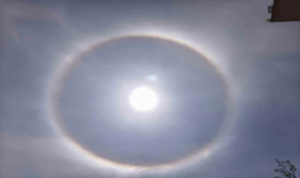 Işık halkası ‘Halo’ Develi’de görüldü