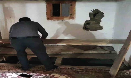 Karabük’te köy camisinde tahribat