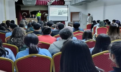 Karapınar’da öğrenciler güvenlik trafik için bilgilendirildi